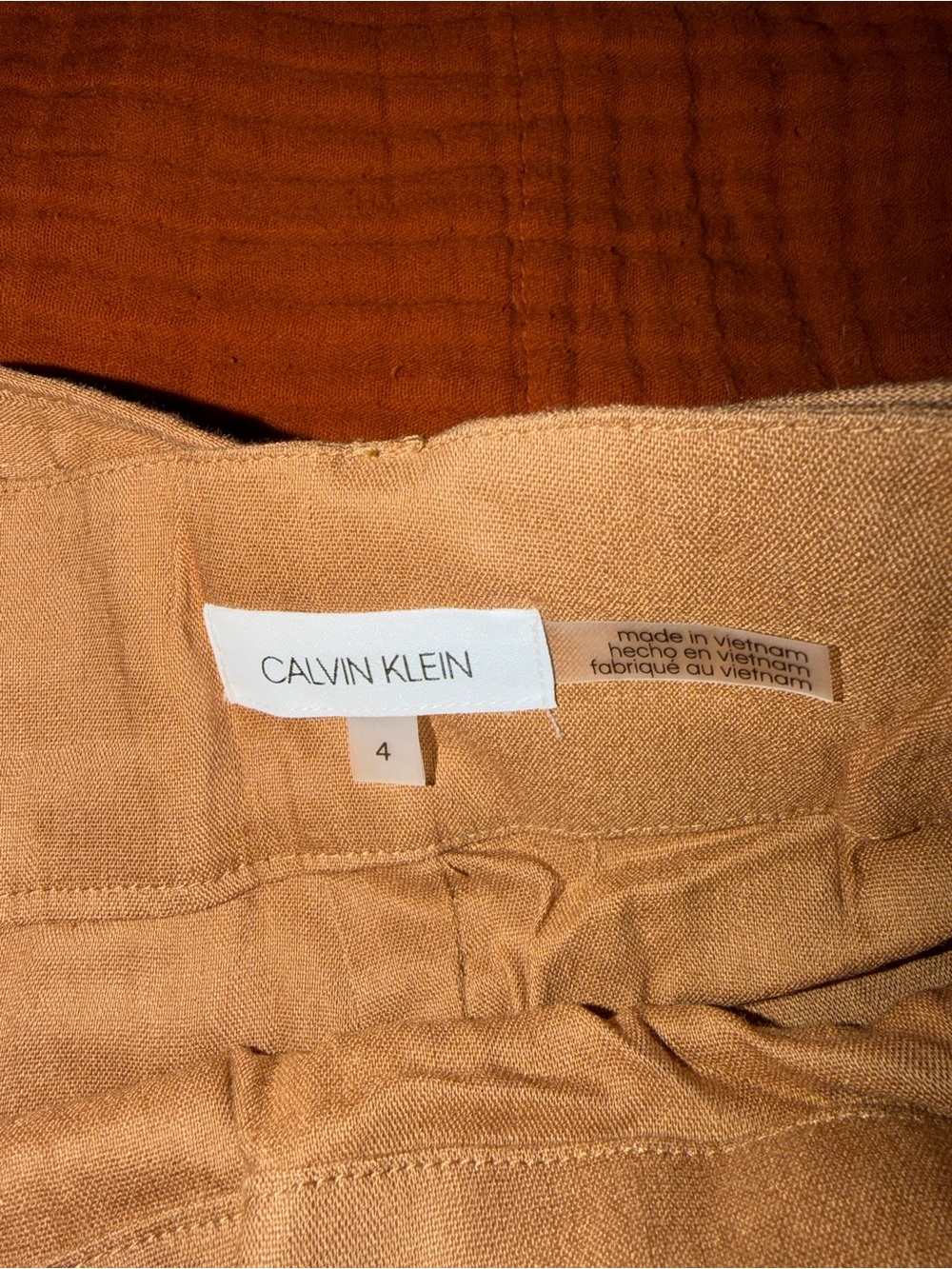 Calvin Klein Camel/Tan Casual Skirt - Picture 2 of 4